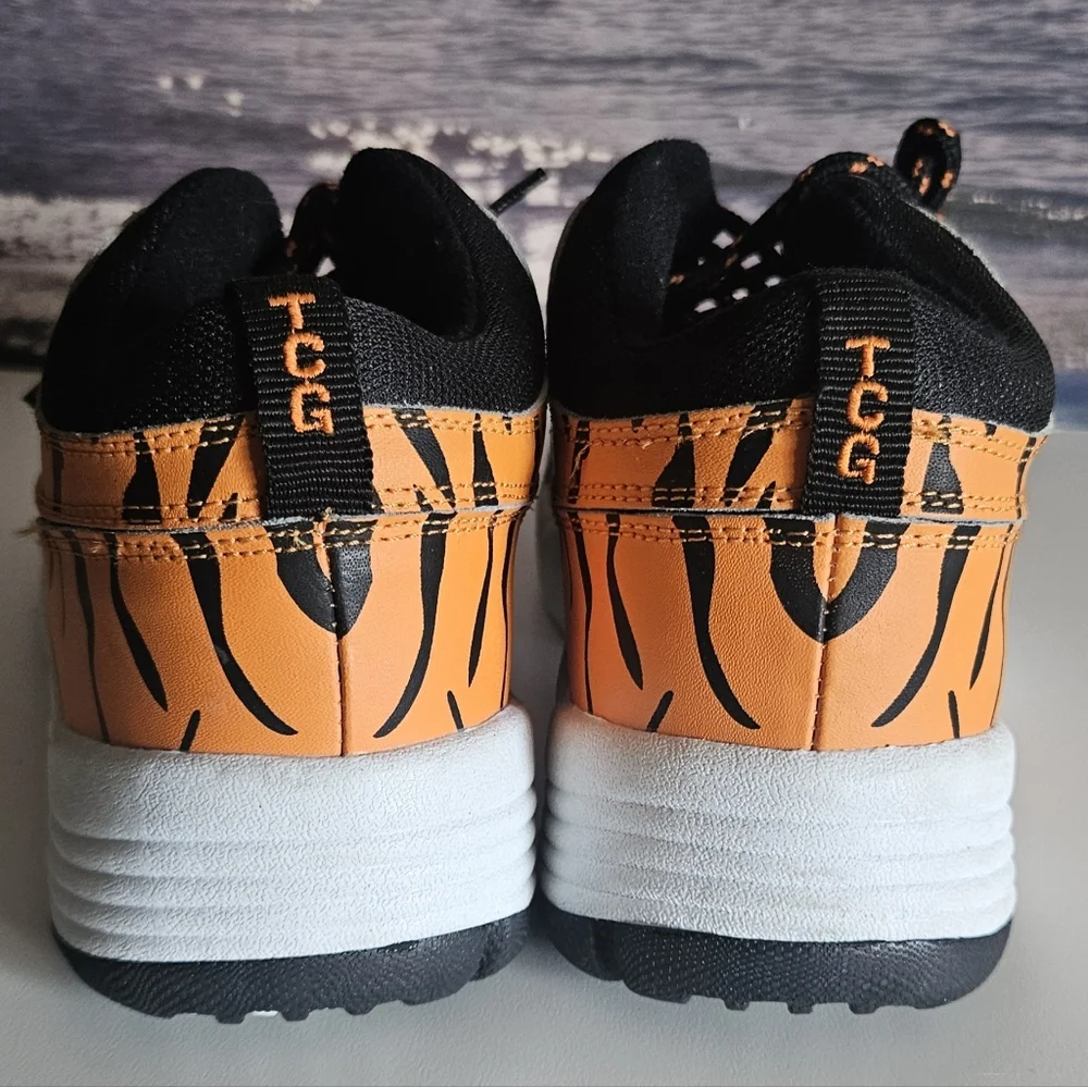 NWOT TCG Tiger Print Athletic Shoes